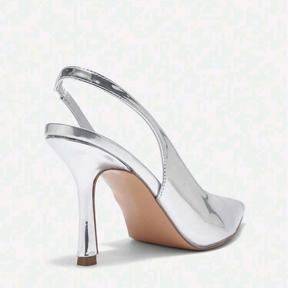 Solid Color Pointed Toe High Heel Shoes For Women, Summer Elegant - Picture 7 of 10